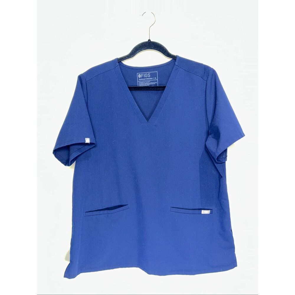 Figs navy blue scrubs shirt size XL